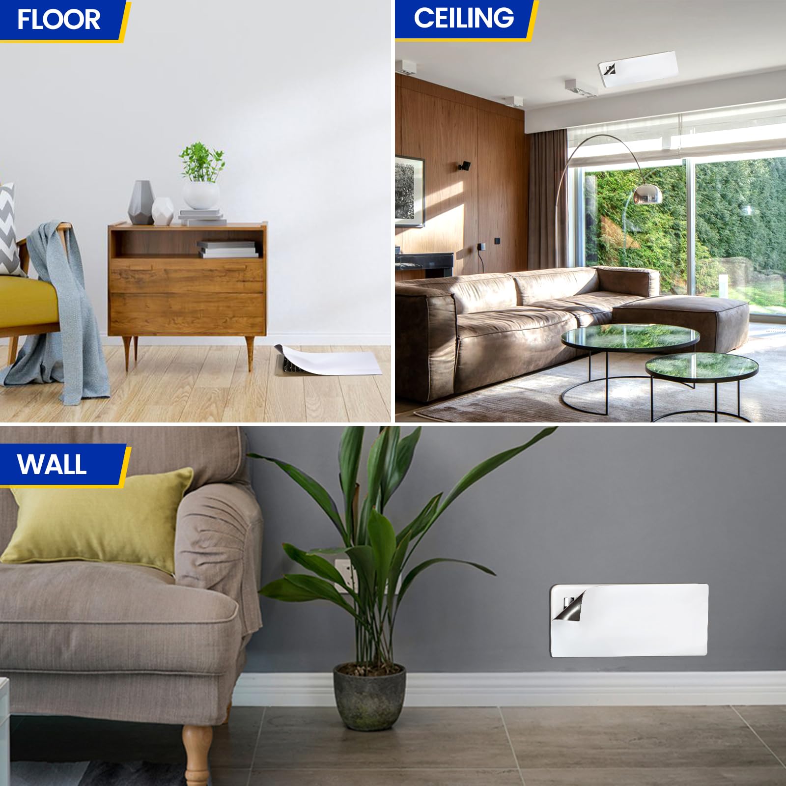 Rounded corners reduce snag risk and protect surfaces.