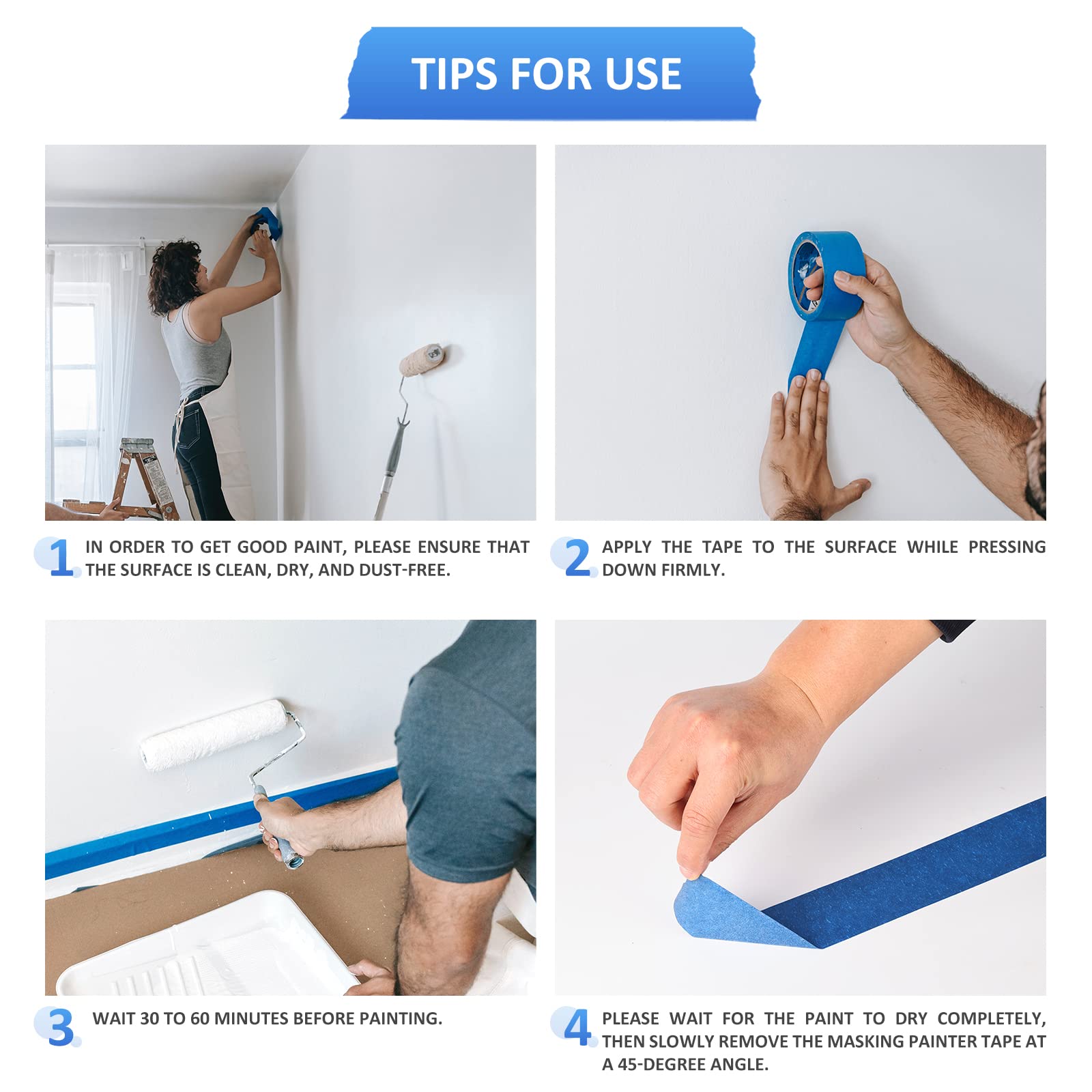 SEBETOW UV-resistant masking tape suitable for indoor and outdoor use