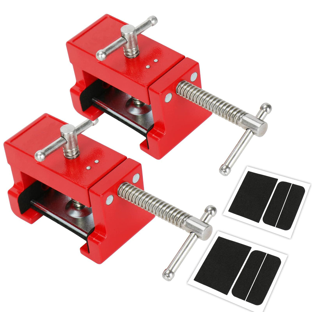 Sebupar cabinet clamps front view showing two jaws for precise alignment
