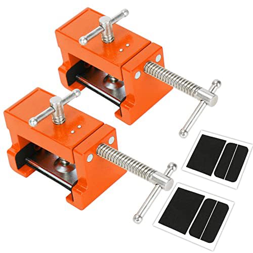 Sebupar cabinet clamps with side screws and alignment plate provide secure, precise two-cabinet alignment.