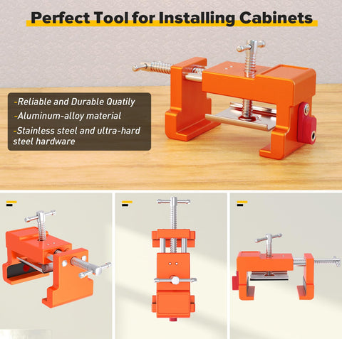 Sebupar easy-to-use clamps save time without damaging face frames.