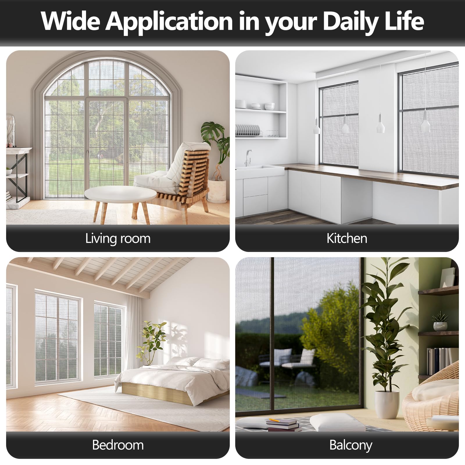Pet and kid friendly ventilation with Secopad screen replacement.