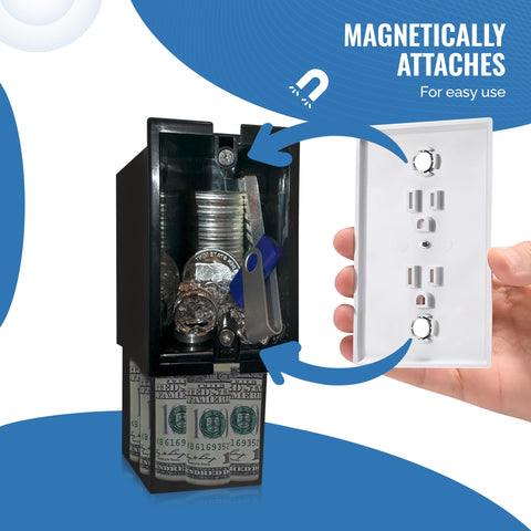 Secret Stash Wall Outlet Safe maximum storage for cash and valuables.