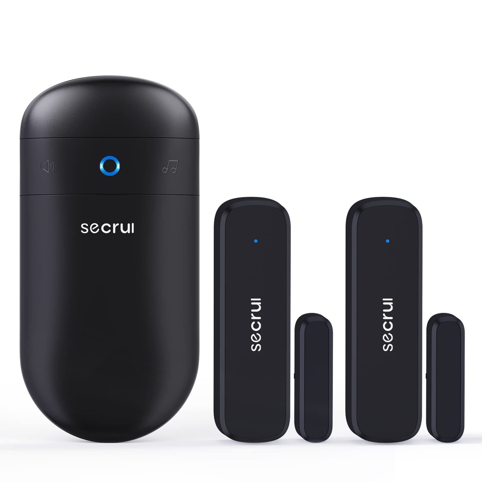 SECRUI door chime main unit mounted on wall, delivering clear alerts for every entry.