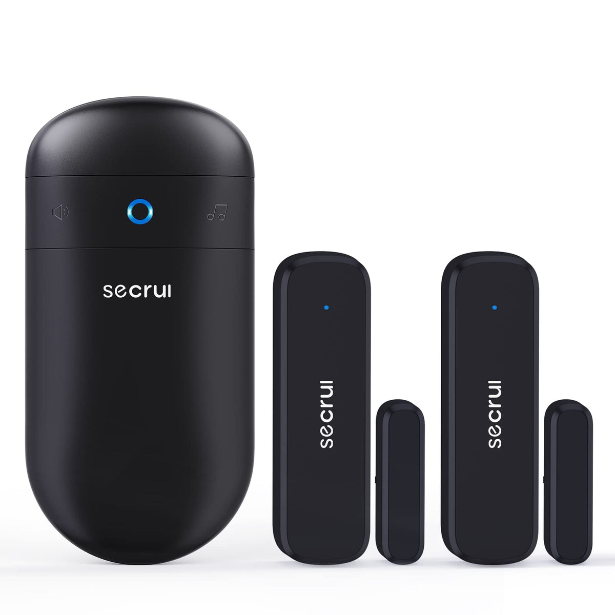 SECRUI door chime main unit mounted on wall, delivering clear alerts for every entry.