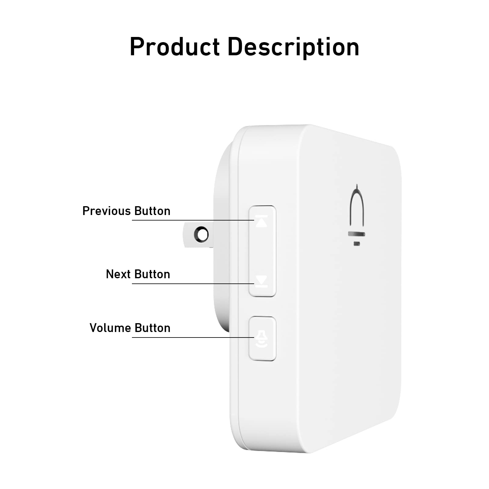 SECRUI dual receivers ensure the chime reaches upstairs or outdoors