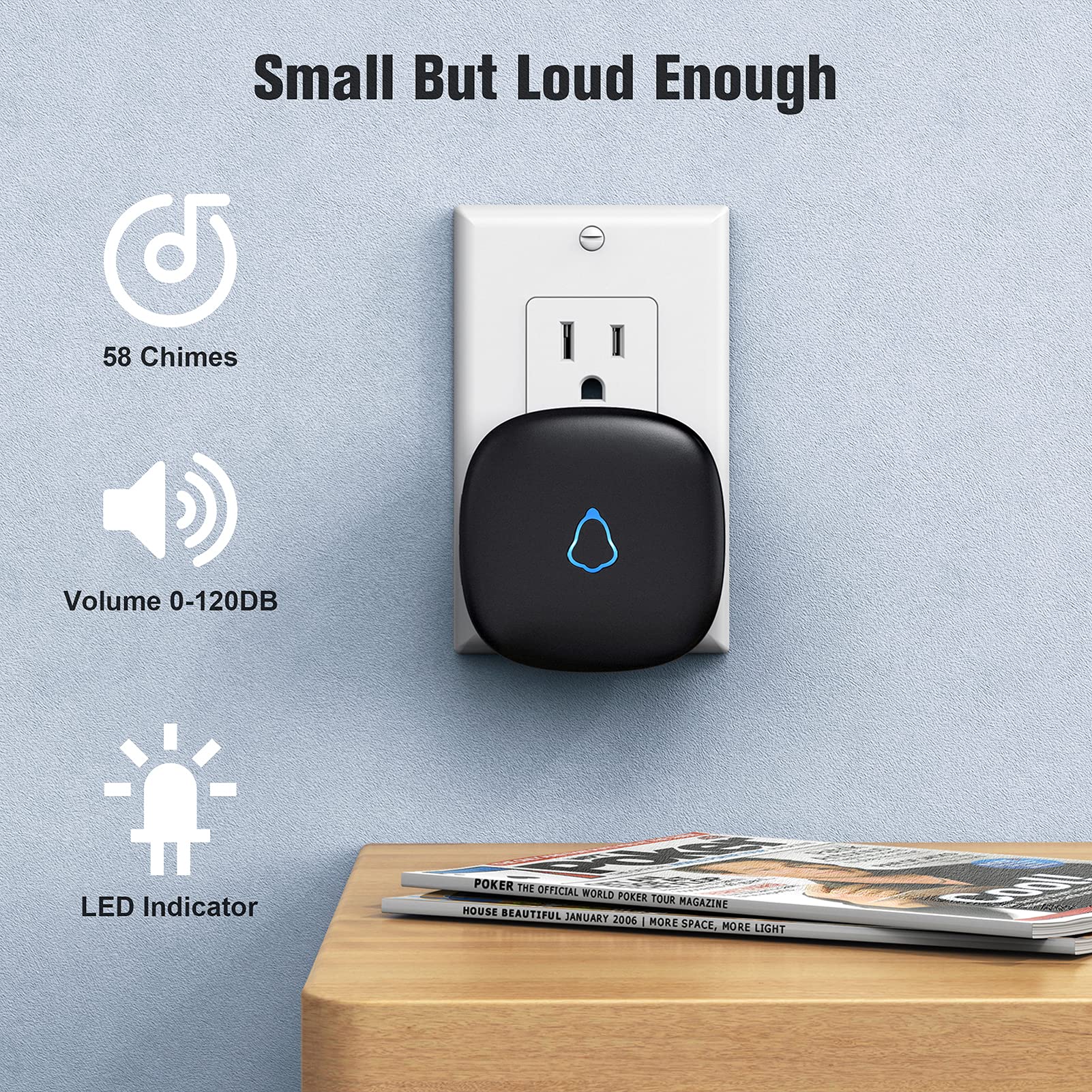 SECRUI extra receiver ensures alerts reach multiple rooms in the home.