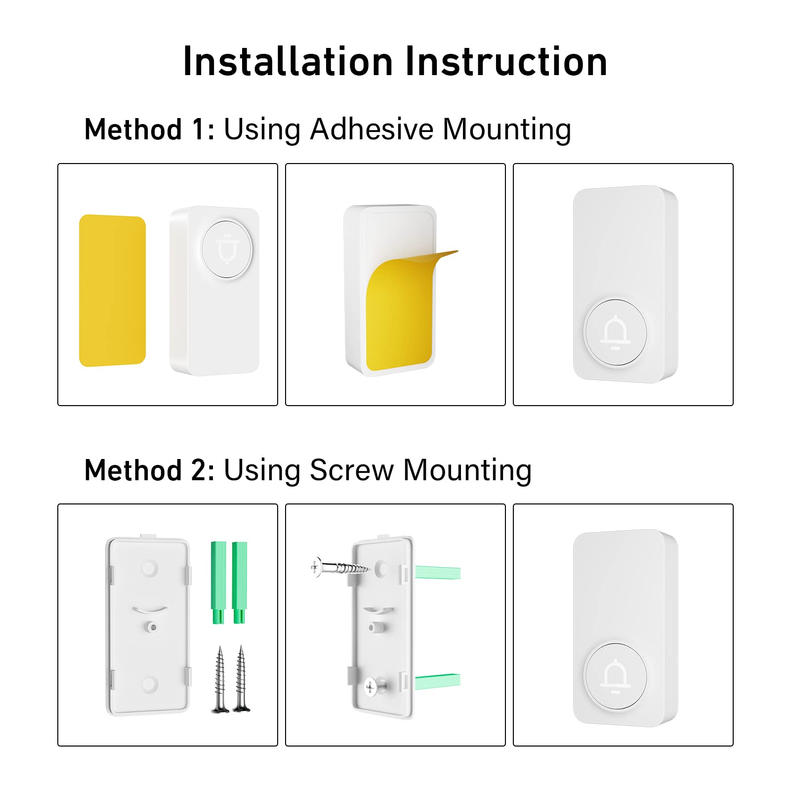 SECRUI weatherproof doorbell stands up to rain during outdoor use