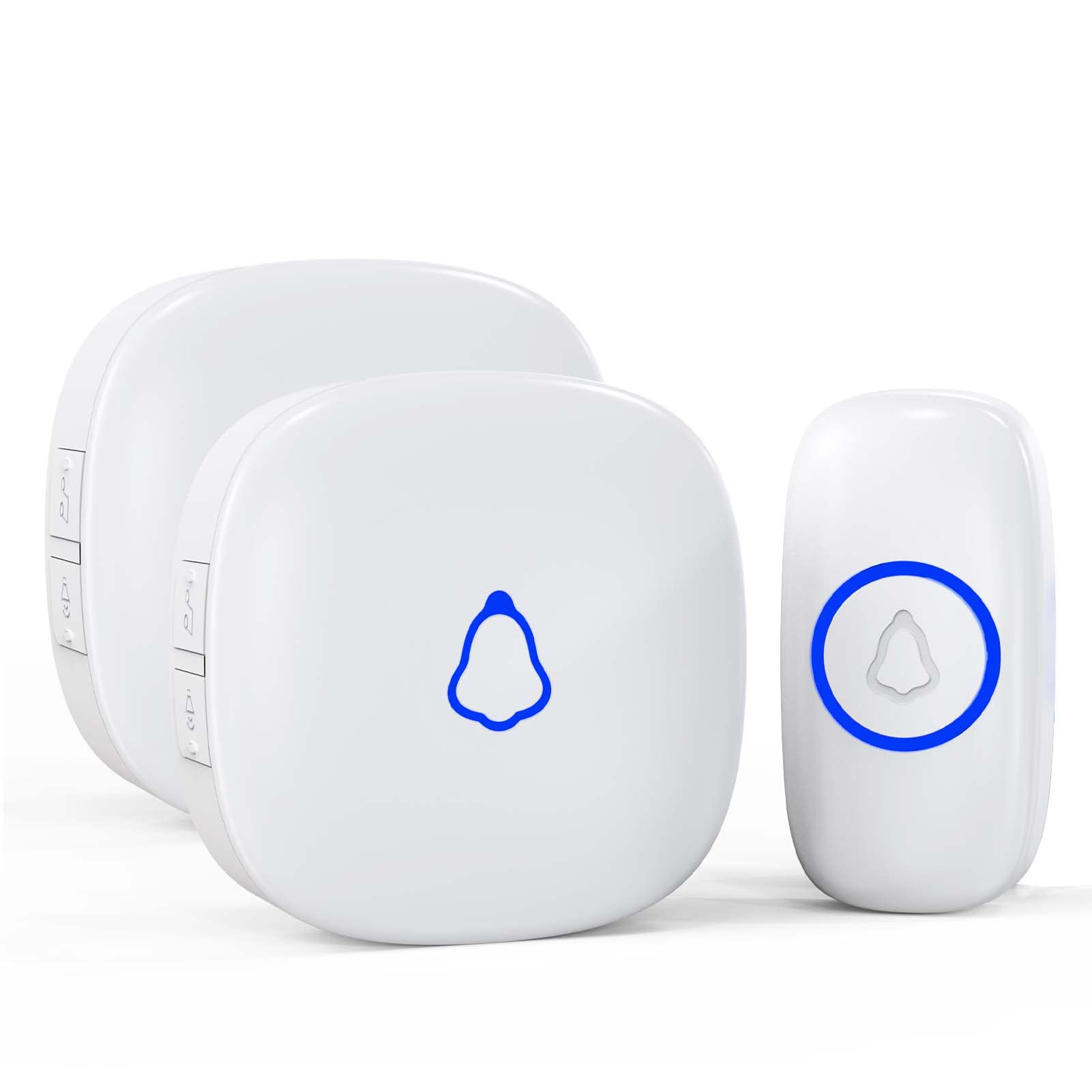 SECRUI wireless doorbell receiver plugged into wall outlet for reliable home notifications