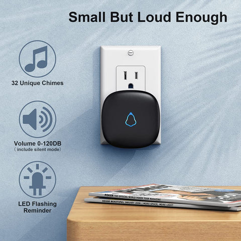 SECRUI doorbell volume control lets you tailor chimes to rooms and needs.