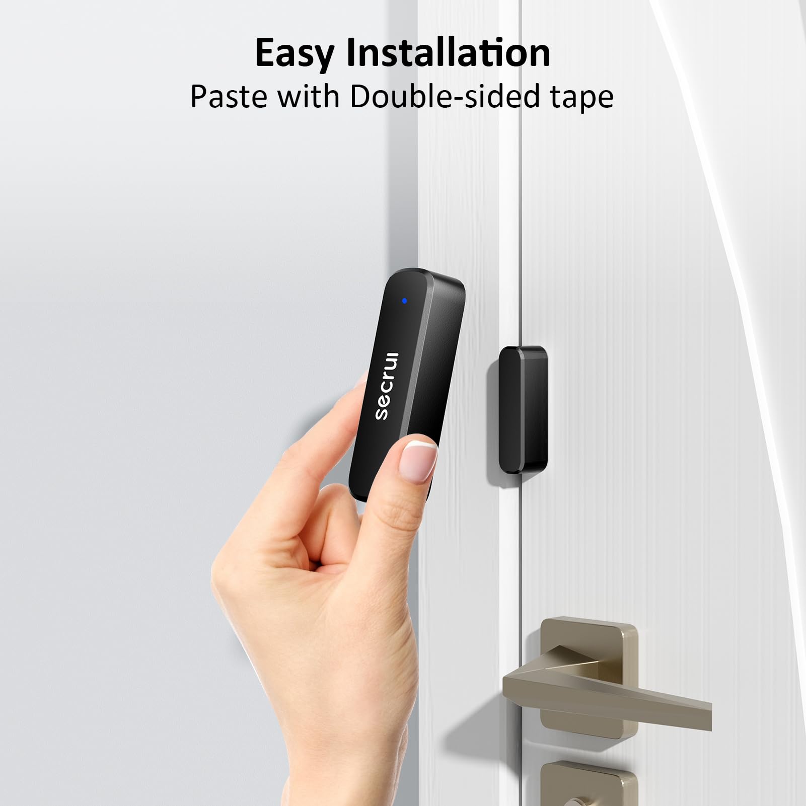 SECRUI mini receiver occupying minimal space on a power socket.