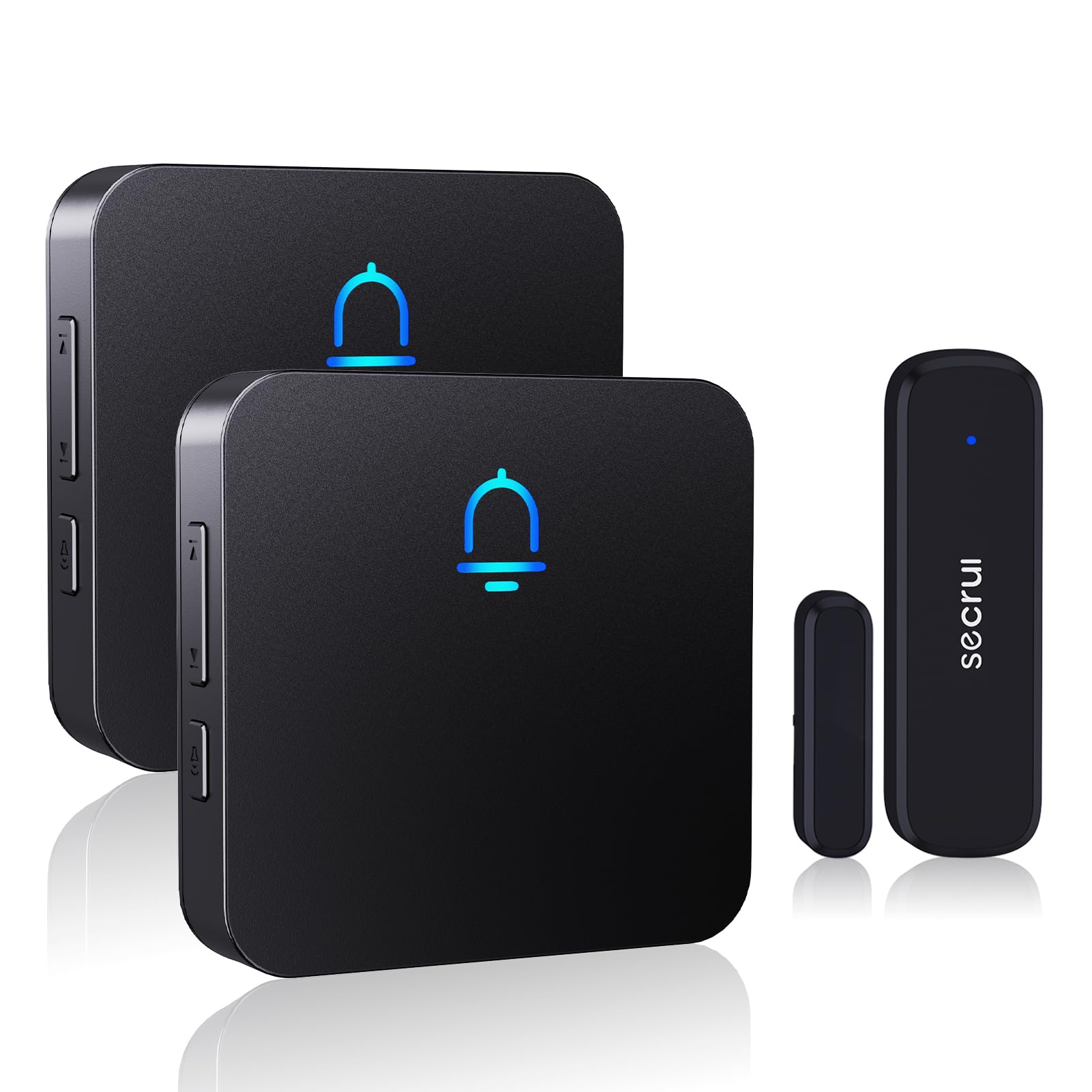 SECRUI wireless door chime receiver compact for unobtrusive placement and clear alerts.