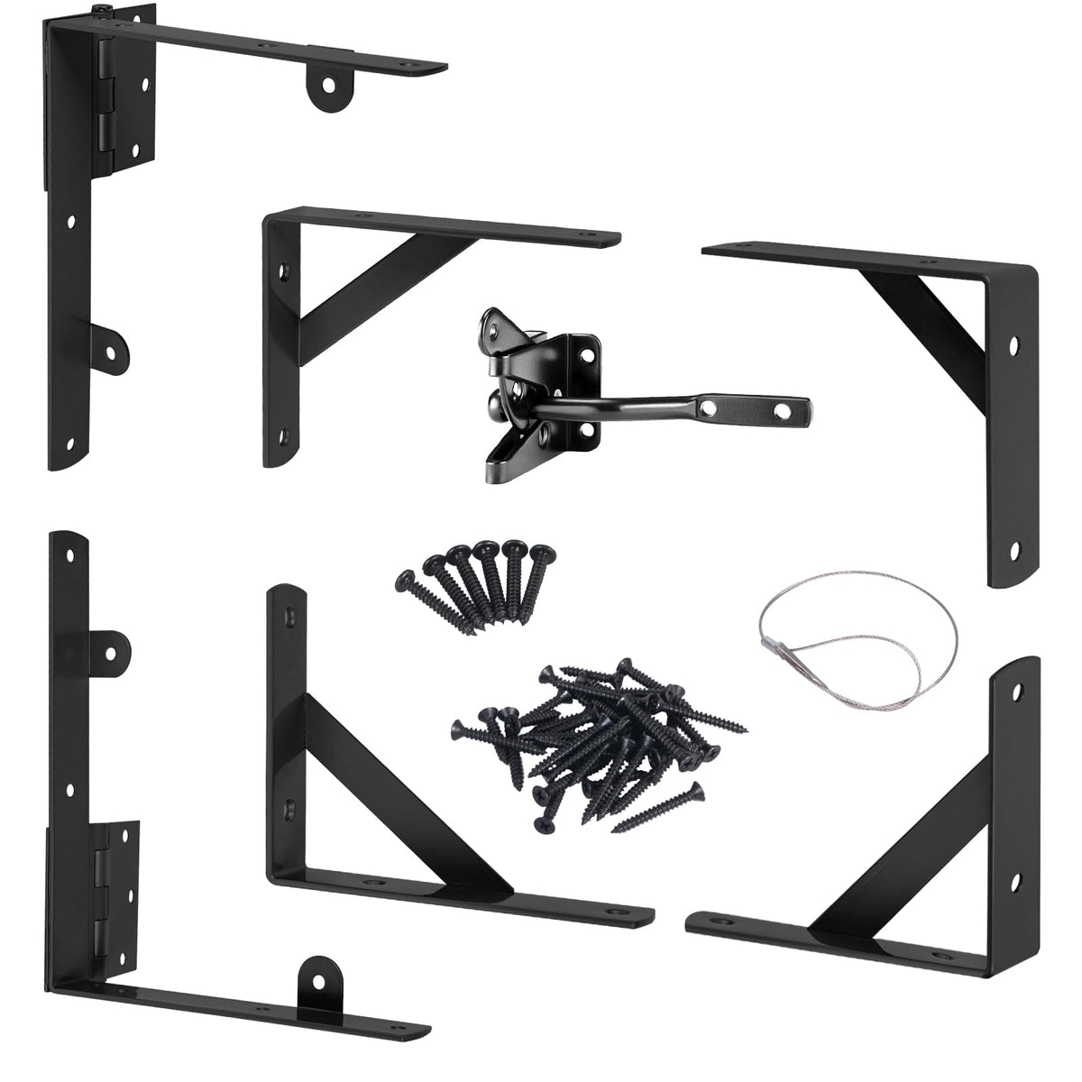 Securitoday gate hardware kit for wood fence with hinges enables smooth, durable operation.