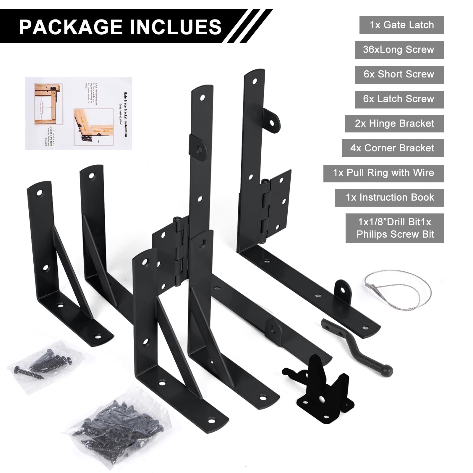 Securitoday welded hinges and brackets offer lasting gate reliability.