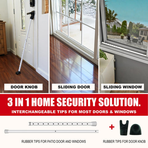 SecurityMan 3-in-1 door stopper for doors and sliding windows.