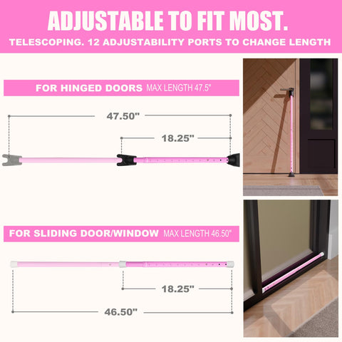 SECURITYMAN angled rubber bottom protects floors.