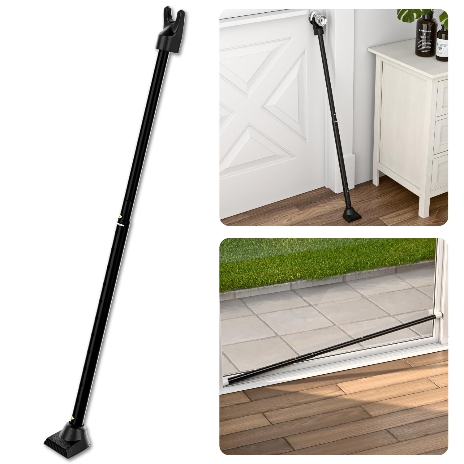 SecurityMan 3-in-1 bar on hinged door provides added security and stability.
