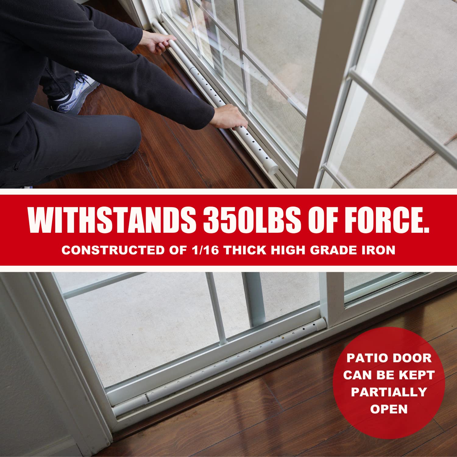 SecurityMan angled rubber bottom protects floors while securing various door types.