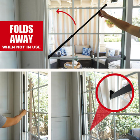 SecurityMan child-proof lock position helps keep little ones inside.