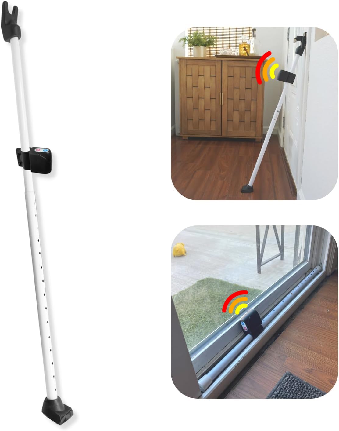 Securityman door security bar with 120dB alarm for entryway security