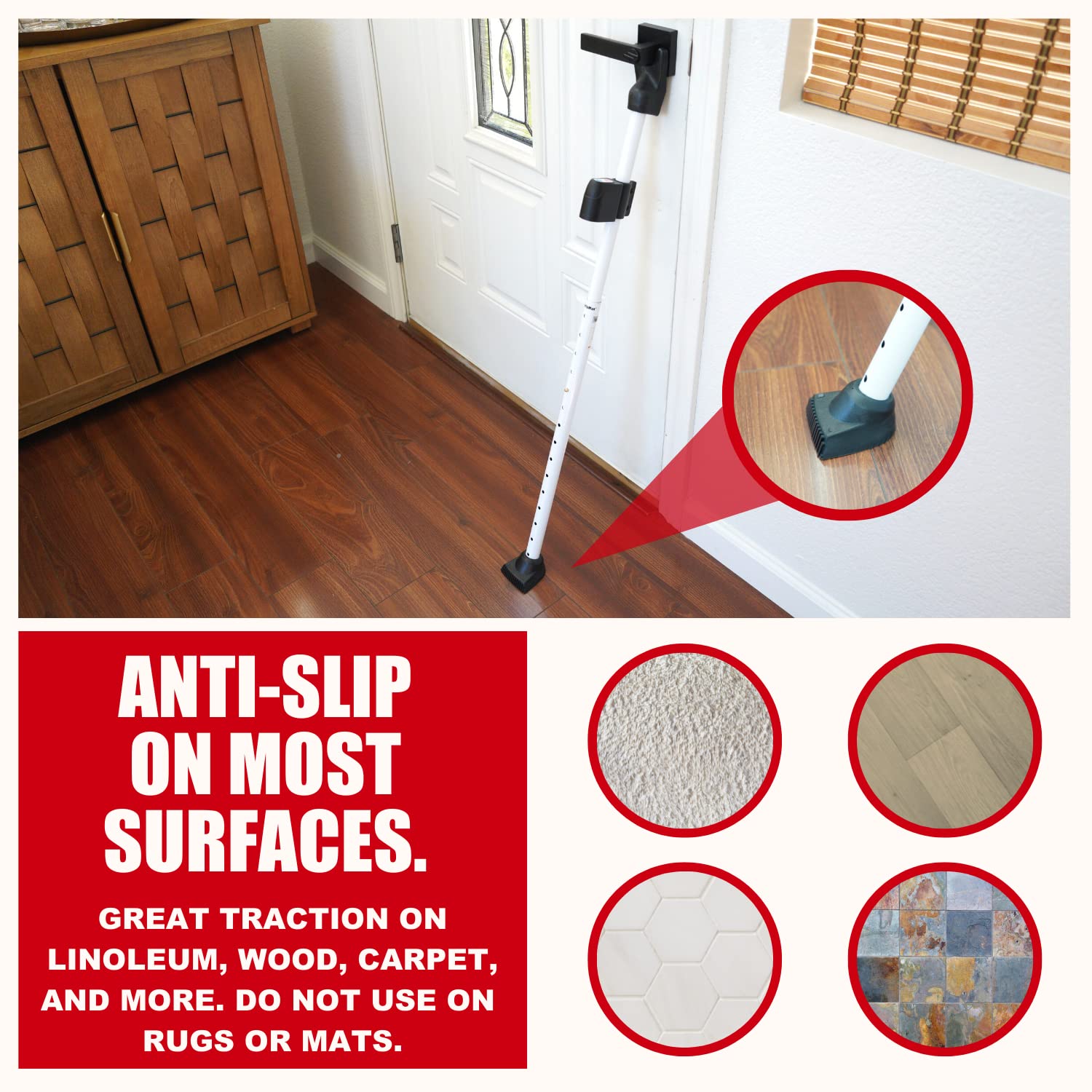 Securityman heavy-duty iron construction withstands up to 350 pounds of pressure