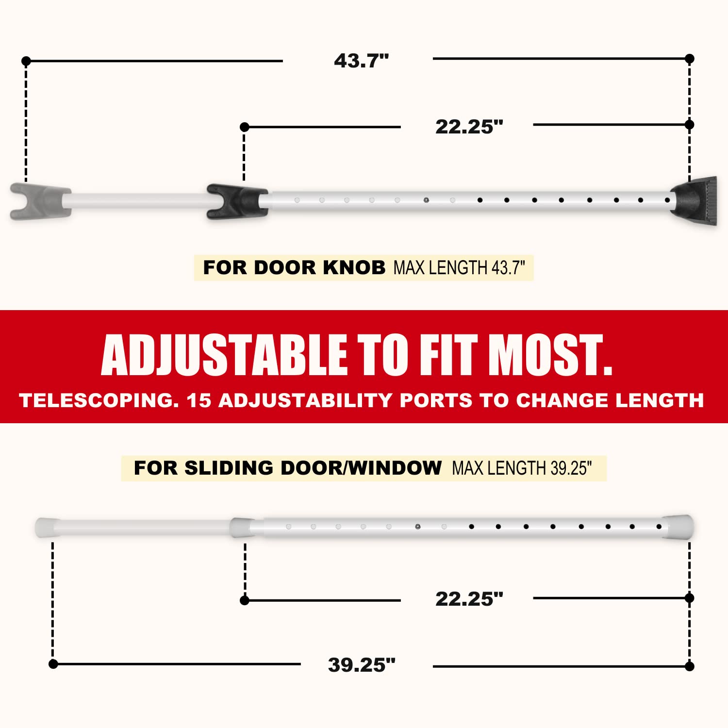 Securityman sliding door caps enable secure sliding door protection