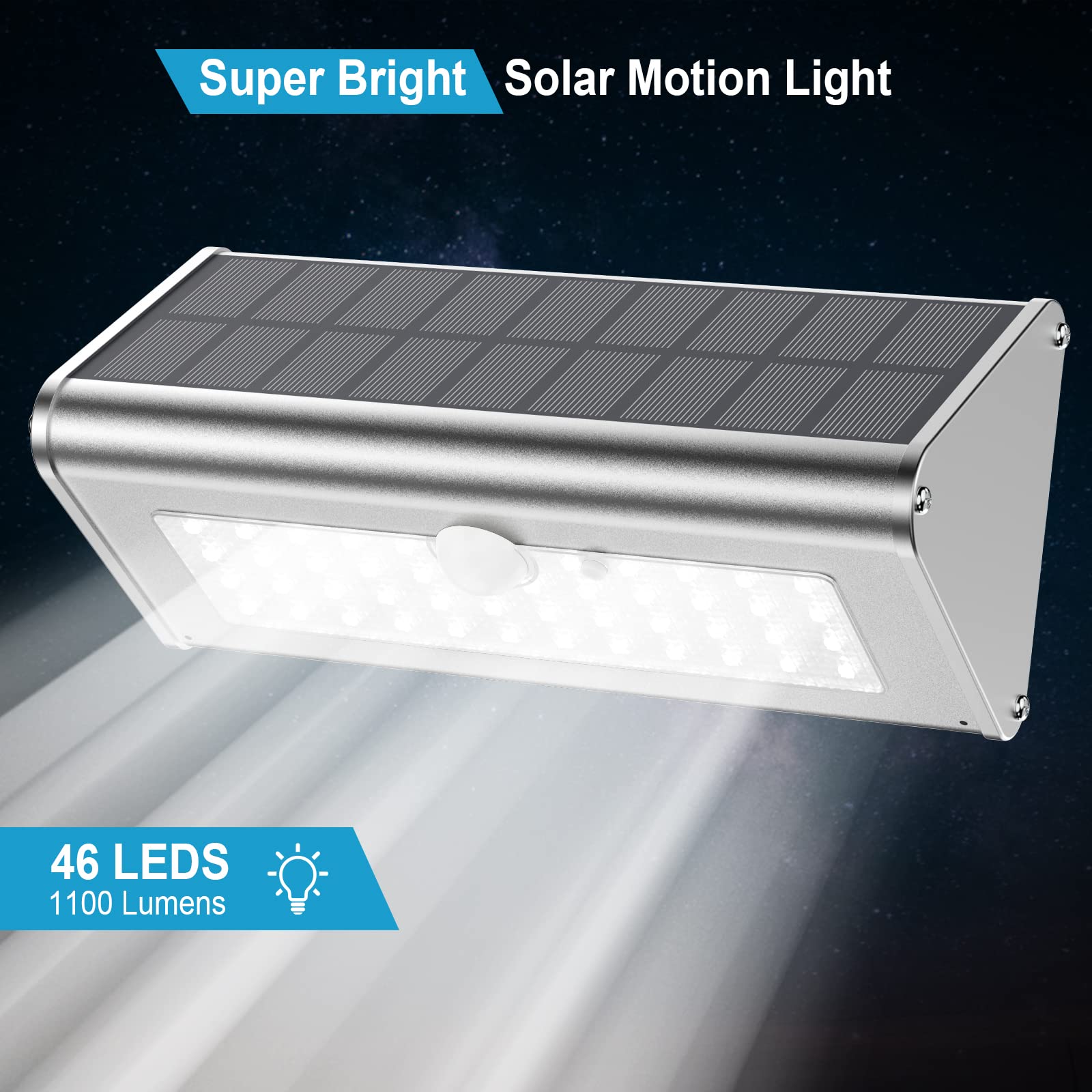 Securoad IP65 waterproof outdoor light side angle ensures weatherproof security lighting