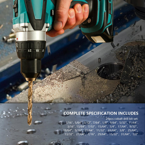 SEDIANAS drill bits with 135 degree split point close-up, minimizes wandering and improves start.