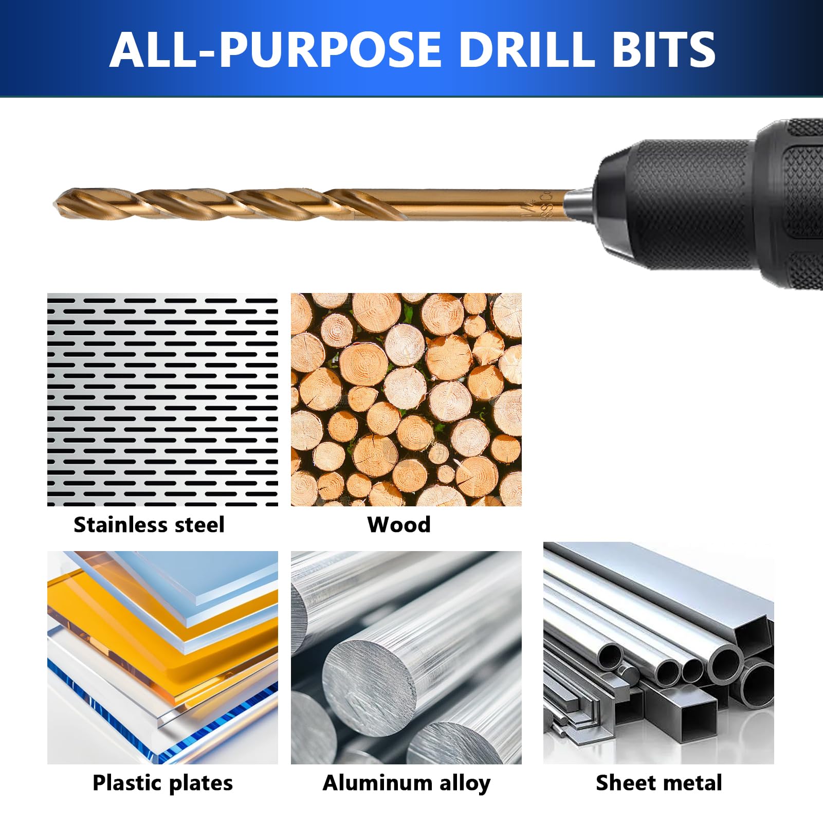SEDIANAS bits cutting through hardened metals, metalworking use in garage setting.