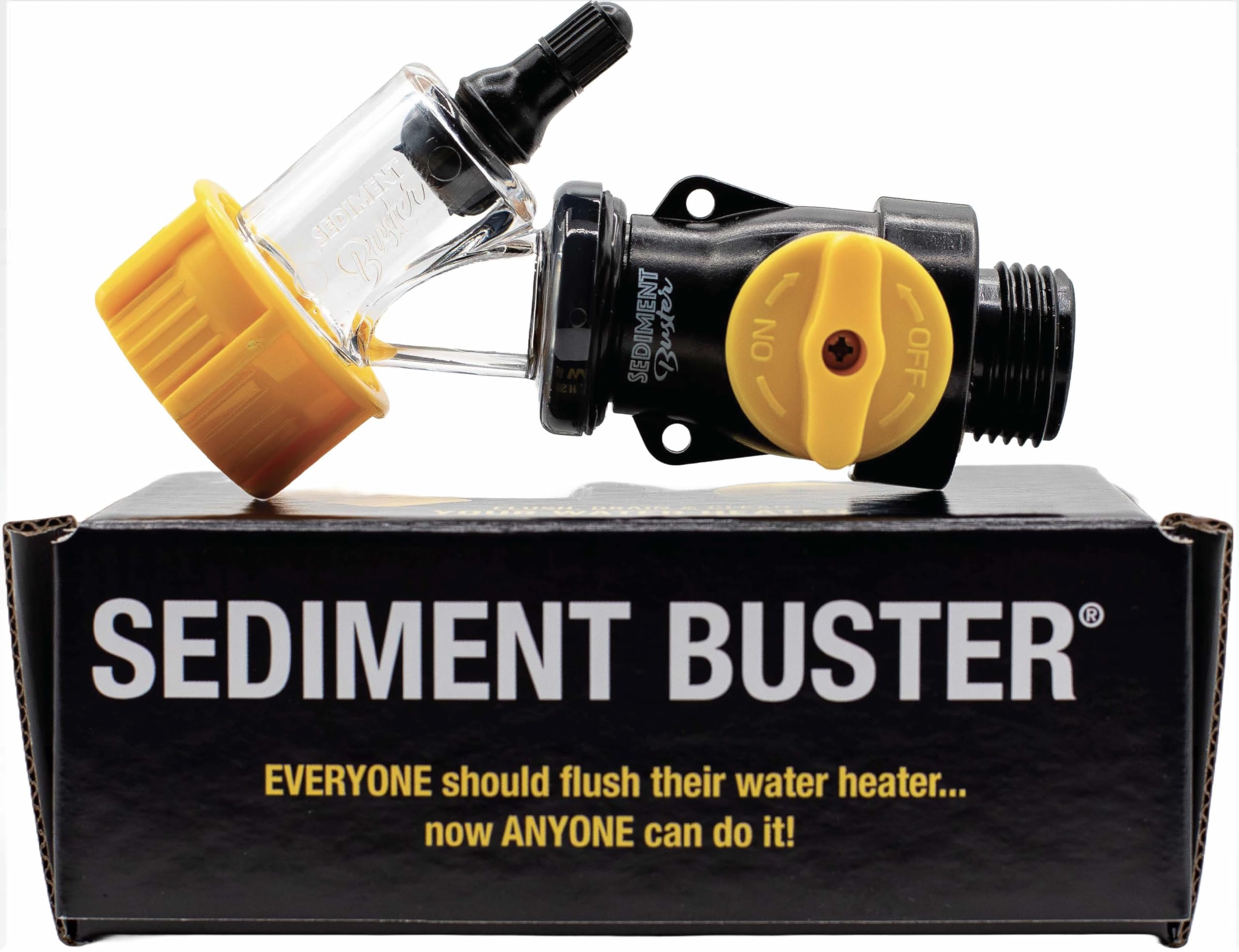 Sediment Buster clear window and full-port design enable quick visual inspection during maintenance.