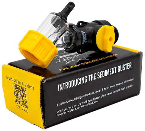 Sediment Buster durable-handle design provides comfortable grip during maintenance.