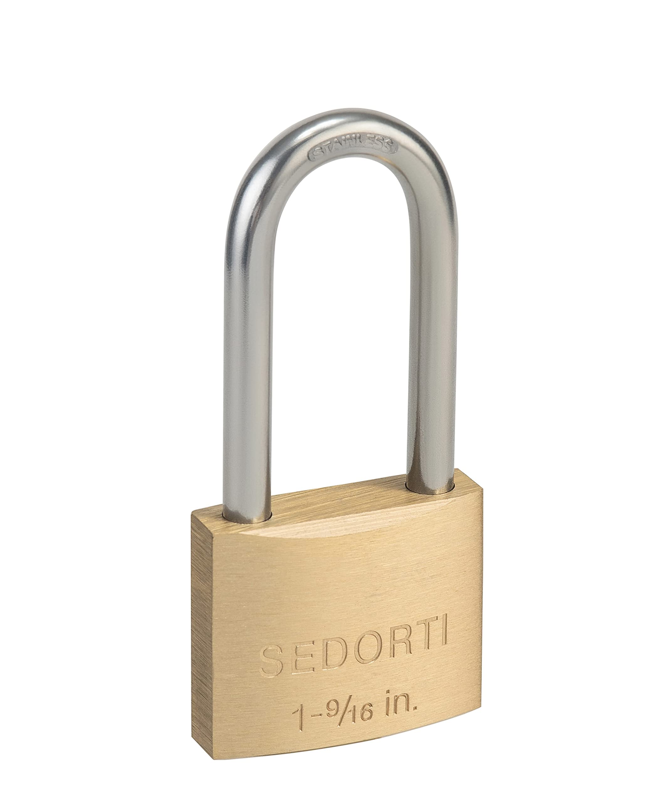 SEDORTI Weatherproof Padlock – keyed-alike set simplifies multi-lock security.