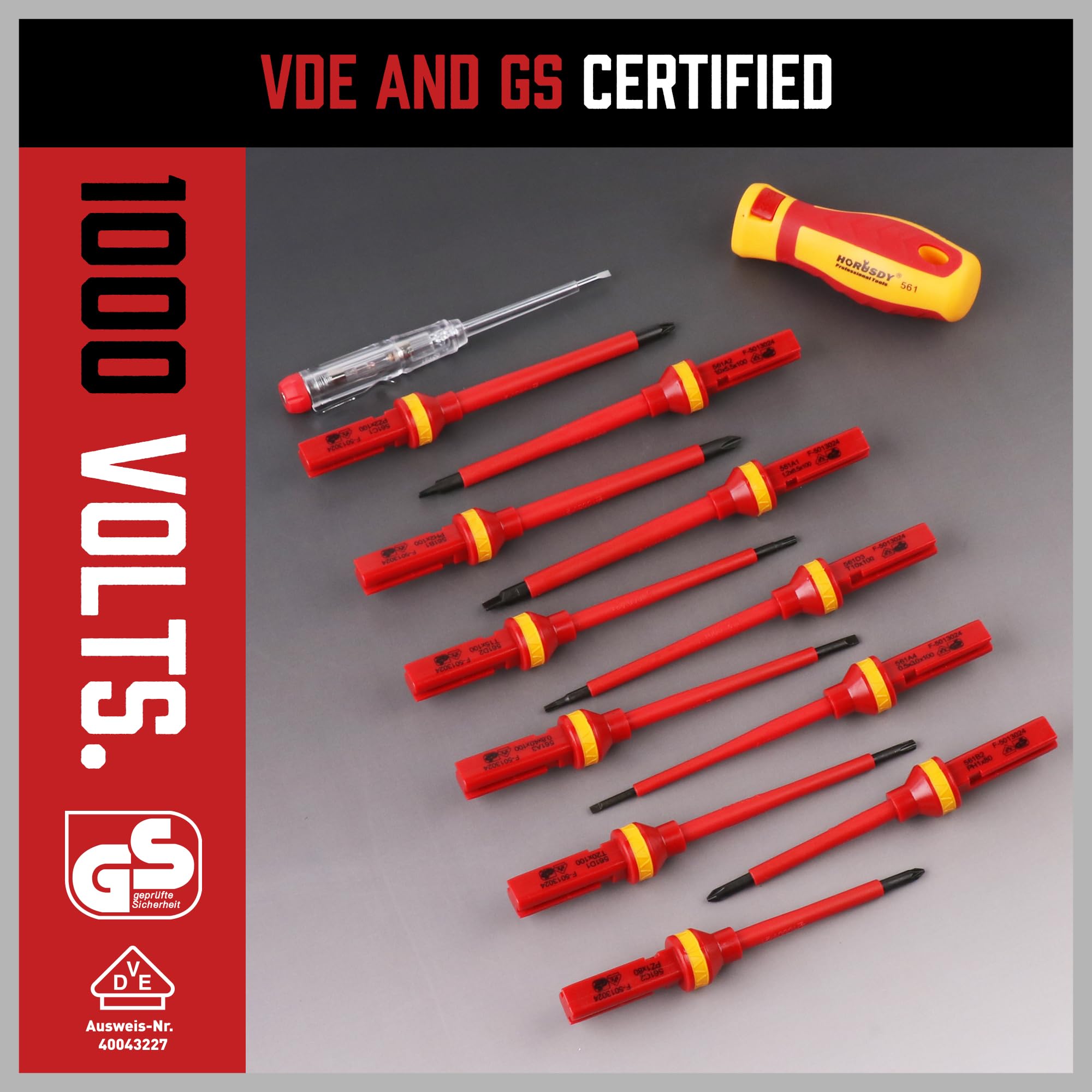 SEDY 1000V insulated set with Torx tips for secure fastening