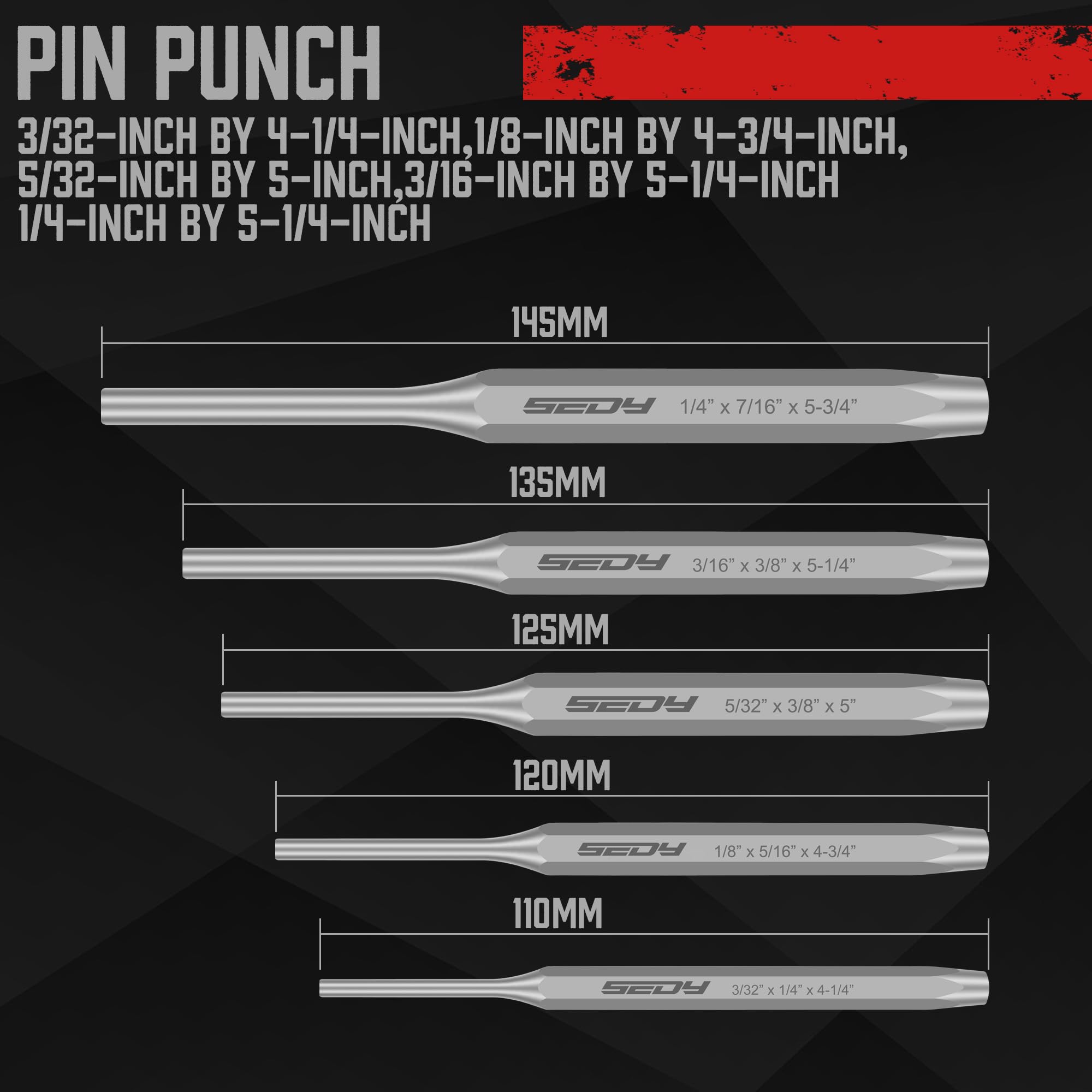 SEDY center punch close-up for accurate starting hole marks