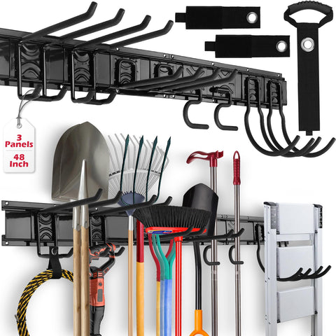 SEDY 48-inch garage wall organizer mounted for sturdy storage