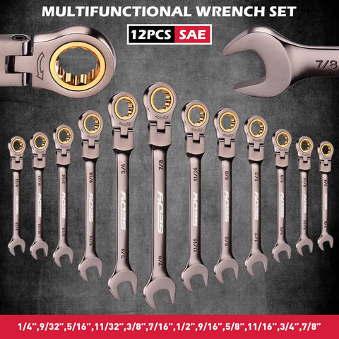 SEDY 72-tooth 180-degree flex-head ratchet for smoother turns in cramped areas