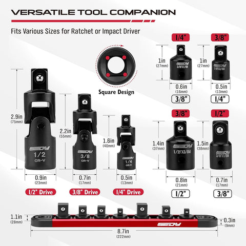 SEDY adapter 1/4-inch to 1/2-inch expands reach