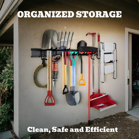 SEDY adjustable hooks for garage storage keep tools accessible without scratches.