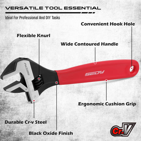 SEDY cushion-grip handle offers comfortable use and reduced fatigue.
