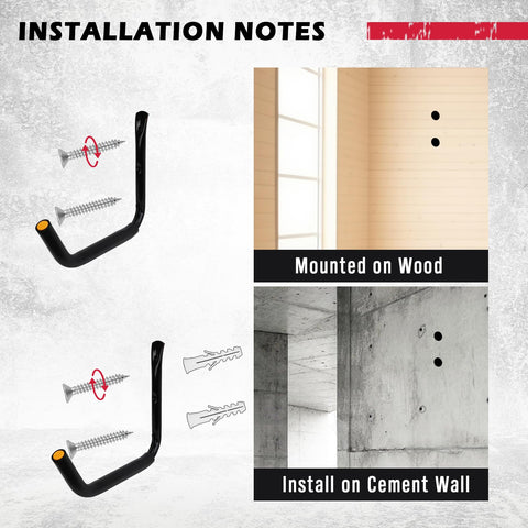 SEDY bike storage hook helps organize bicycles and keeps garage floor clear.