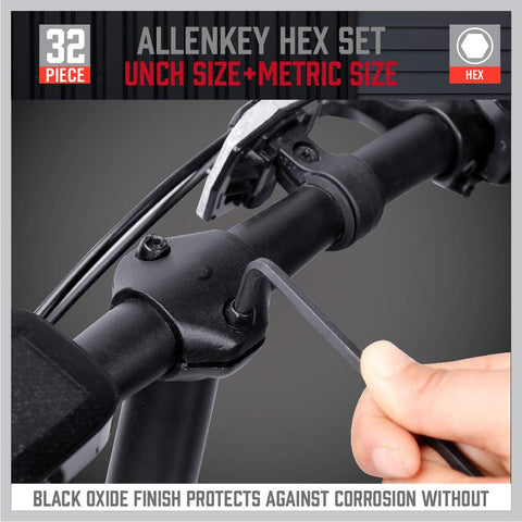 SEDY black-oxide finished hex keys resist wear