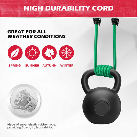 SEDY 36-inch bungee cord with hook for larger tents.