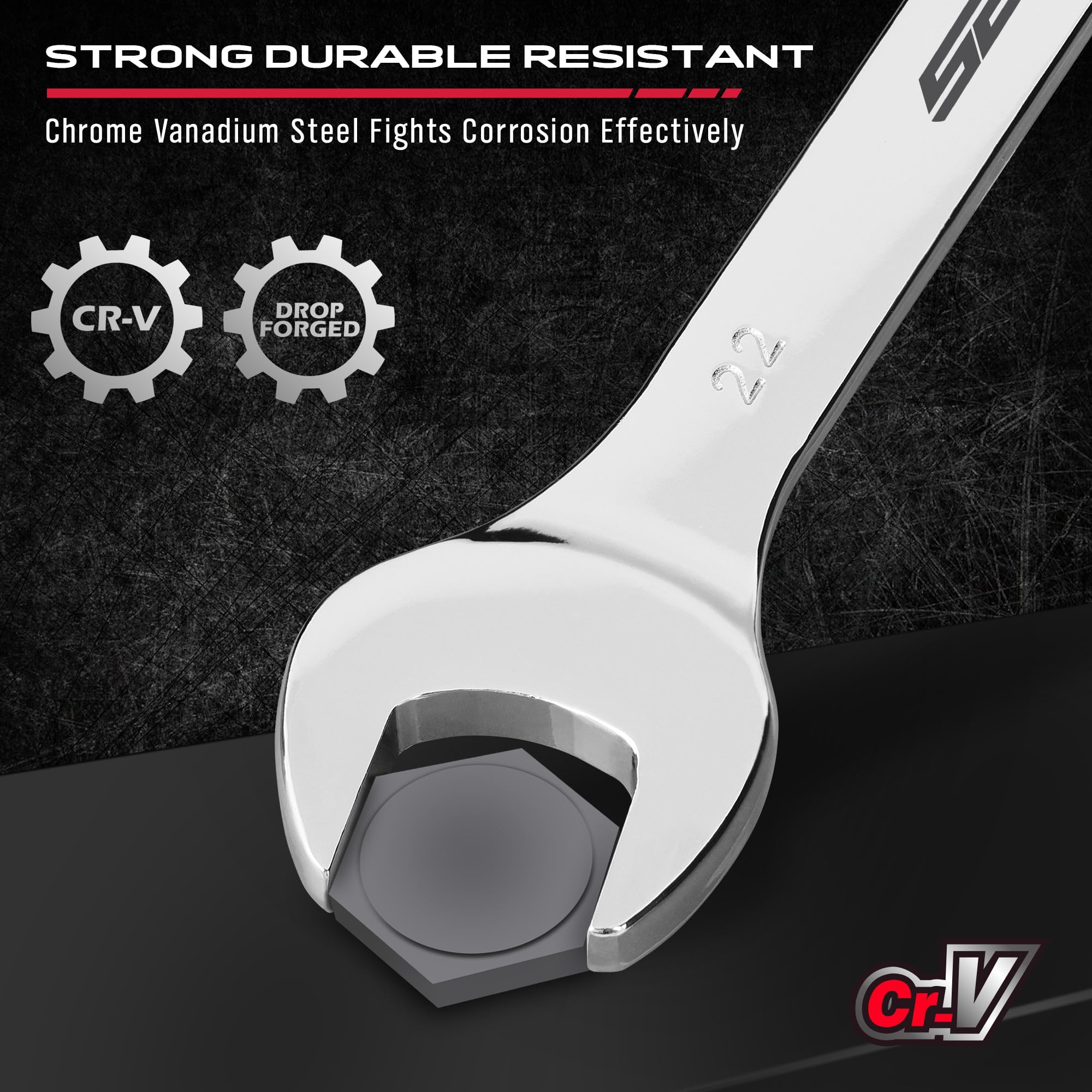SEDY chrome vanadium wrenches with a bright mirror finish for durability