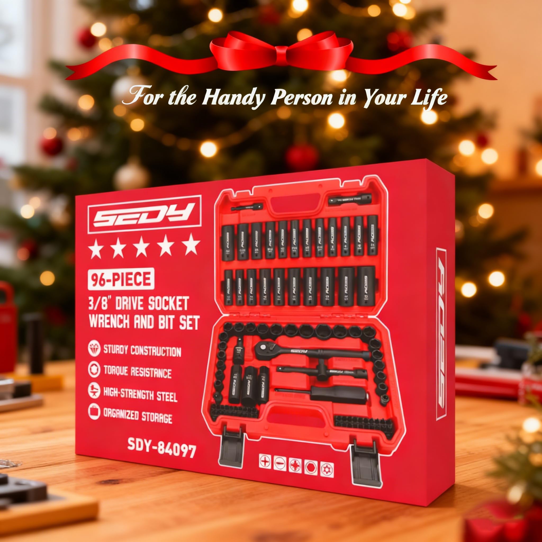 SEDY compact storage box keeps sockets organized and accessible.
