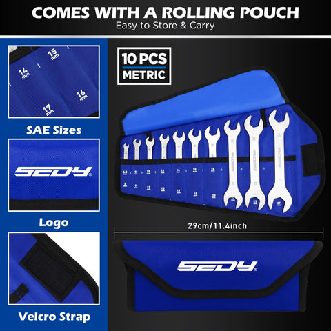 SEDY compact tool kit with wrench set fits in small toolboxes