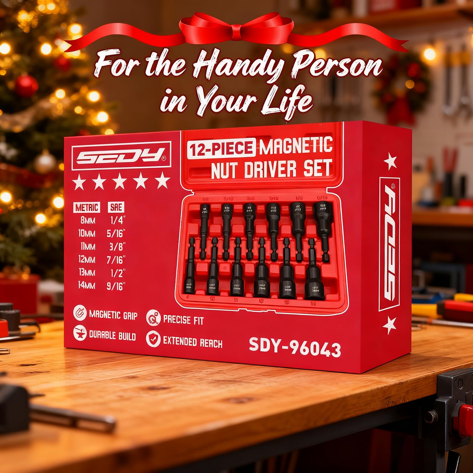 SEDY complete kit ideal for impact drivers and hex ratchets.