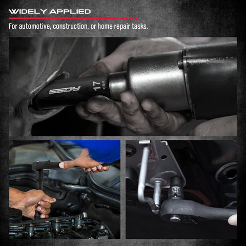 SEDY forged Cr-V steel with black coating resists corrosion.