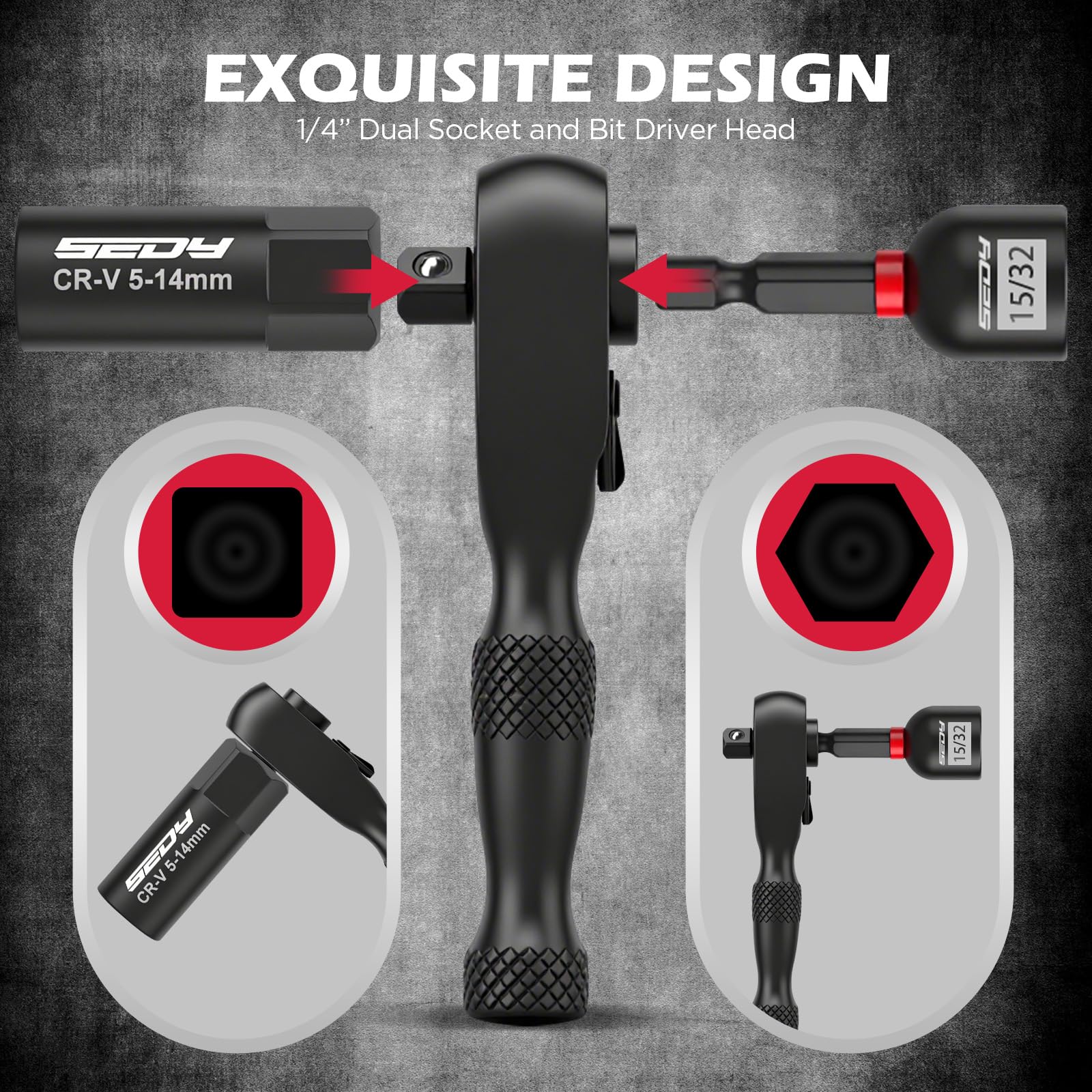 SEDY deep-nut drivers reach recessed fasteners with ease.