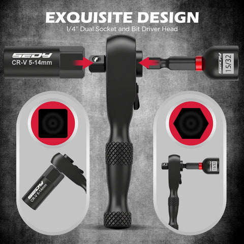 SEDY deep-nut drivers reach recessed fasteners with ease.