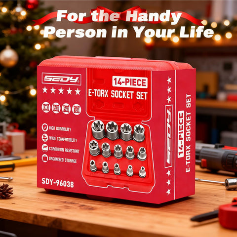 SEDY compact red storage case keeps tools organized.